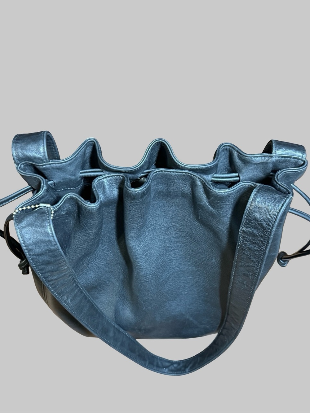 Vintage Coach Lexington Drawstring Bucket Bag #4180 Made in Italy-Blk - Picture 5 of 11